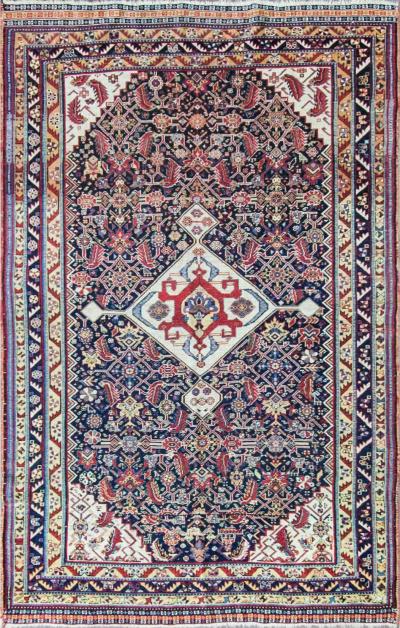 Antique Persian Qashqai Rug Very Fine