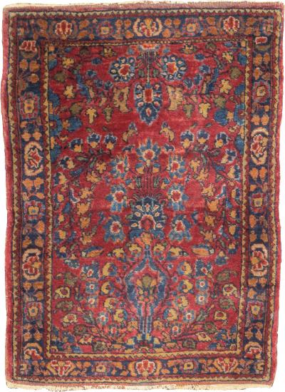 Antique Persian Sarouk Rug 20 x 27