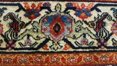Antique Persian Senneh Malayer Carpet Gallery Runner Size