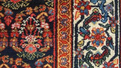 Antique Persian Senneh Malayer Carpet Gallery Runner Size