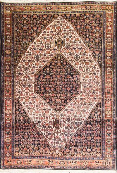 Antique Persian Senneh Rug 46 x 510 