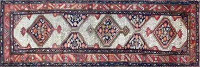 Antique Persian Serab Serapi Runner Camel Color c 1880