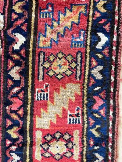 Antique Persian Serab Serapi Runner Camel Color c 1880