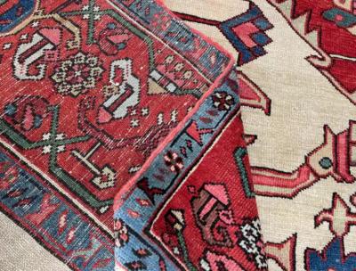 Antique Persian Serapi Carpet
