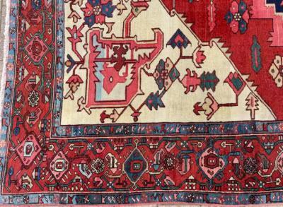 Antique Persian Serapi Carpet