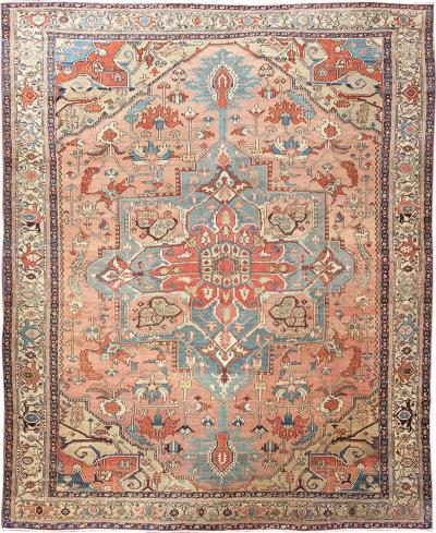 Antique Persian Serapi Carpet Fine