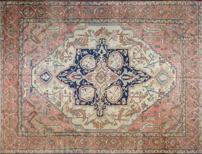 Antique Persian Serapi Carpet Mid 19th Century