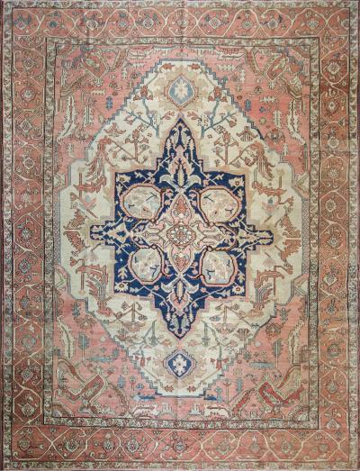 Antique Persian Serapi Carpet Mid 19th Century