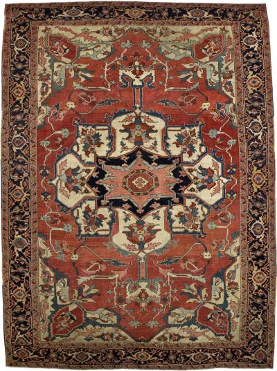 Antique Persian Serapi Rug 8 5 x 11 5 