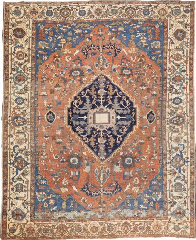 Antique Persian Serapi Rug 9 10 x 11 11 