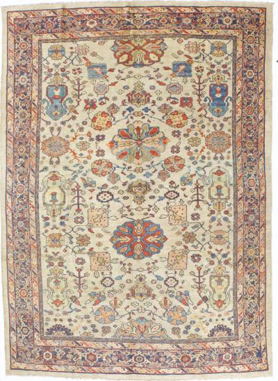 Antique Persian Sultanabad Mahal Rug 7 2 x 10 1 