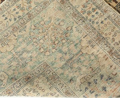 Antique Persian Tabriz Animal Design Carpet