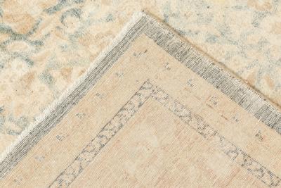 Antique Persian Tabriz Botanic Handmade Wool Rug