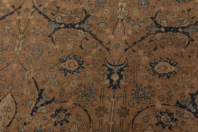 Antique Persian Tabriz Camel Handmade Wool Rug