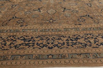 Antique Persian Tabriz Camel Handmade Wool Rug