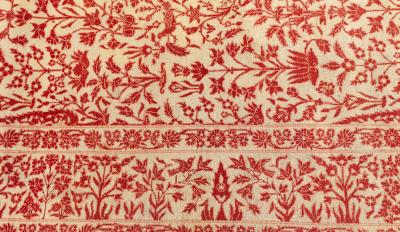 Antique Persian Tabriz Copper Terracotta and Camel Handmade Wool Rug