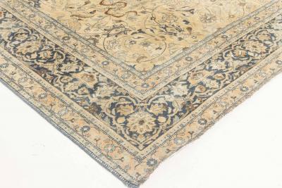 Antique Persian Tabriz Floral Handmade Wool Rug