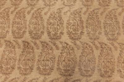 Antique Persian Tabriz Golden Beige Brown Handwoven Wool Rug