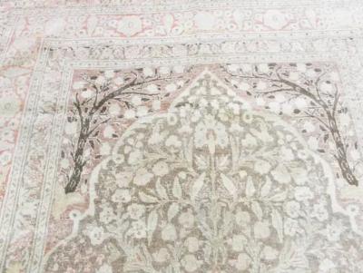 Antique Persian Tabriz Hajji Jalil Rug Very Fine Tree of Life Design