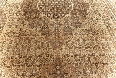 Antique Persian Tabriz Hand Knotted Wool Rug