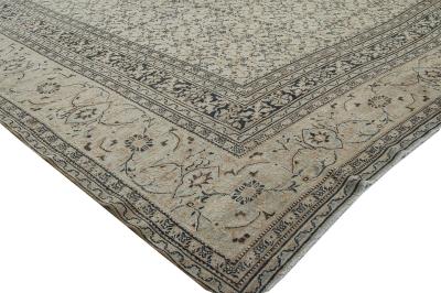 Antique Persian Tabriz Hand Knotted Wool Rug