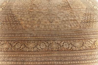 Antique Persian Tabriz Handmade Wool Carpet
