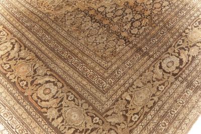 Antique Persian Tabriz Handmade Wool Carpet
