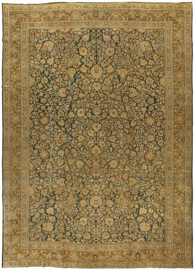Antique Persian Tabriz Handwoven Wool Rug