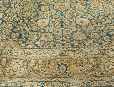 Antique Persian Tabriz Handwoven Wool Rug