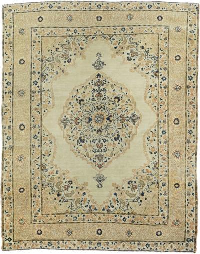 Antique Persian Tabriz Rug 4 3 x 5 7 