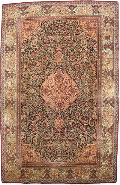 Antique Persian Tabriz Rug 7 10 x 12 4 