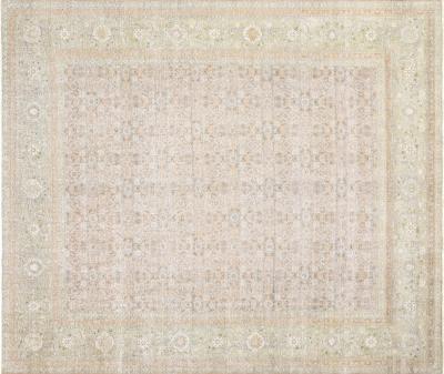 Antique Persian Tabriz Rug 87 x 102 