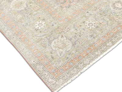 Antique Persian Tabriz Rug 87 x 102 