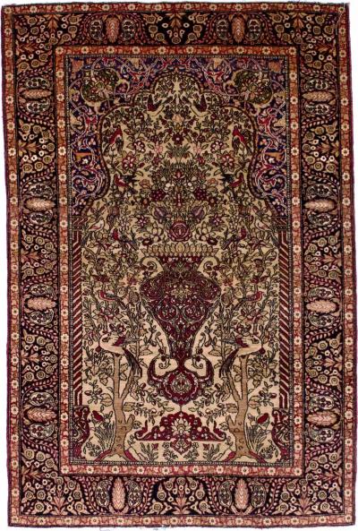 Antique Persian Tehran Rug 4 x 8 x 7 x 0 