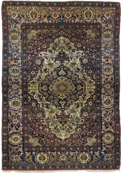 Antique Persian Tehran Rug 47 x 67