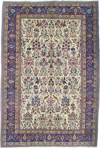 Antique Persian Tehran Rug 6 8 x 10 0 