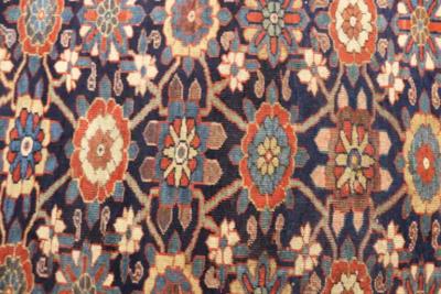 Antique Persian Tribal Bijar Halwai Gallery Carpet