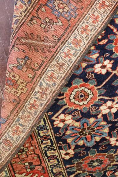 Antique Persian Tribal Bijar Halwai Gallery Carpet