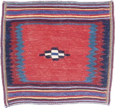 Antique Persian Tribal Kilim Rug 3 4 x 3 9 