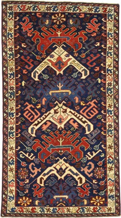 Antique Persian Zehour Rug 29 x 51 