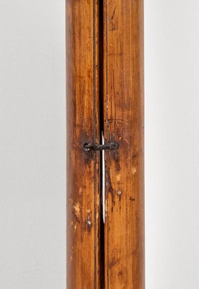 Antique Pine Library Pole Ladder