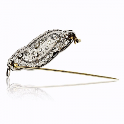 Antique Platinum 3 00cttw Diamond Brooch