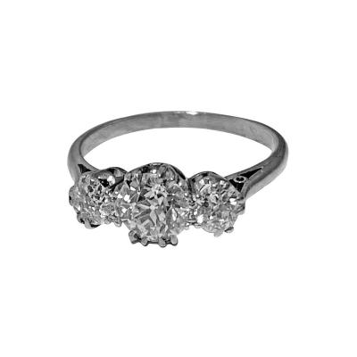 Antique Platinum Diamond Ring circa 1920