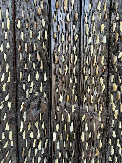 Antique Plow Threshing Board Mounted Wall Sculpture South of Spain