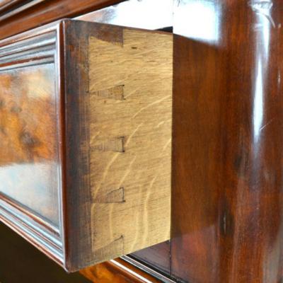 Antique Plum Pudding Mahogany Secretaire