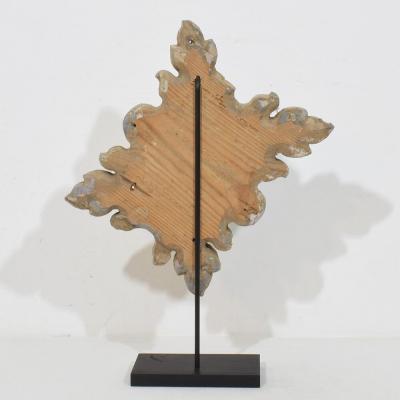 Antique Portuguese Baroque Carved Wooden Ornament Circa 1750
