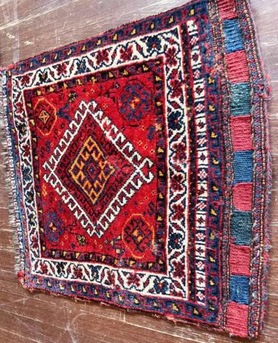 Antique Qashqai Persian Rug Bag
