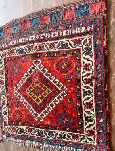 Antique Qashqai Persian Rug Bag
