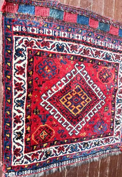 Antique Qashqai Persian Rug Bag