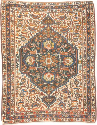 Antique Qashqai Rug 4 10 x 6 0 